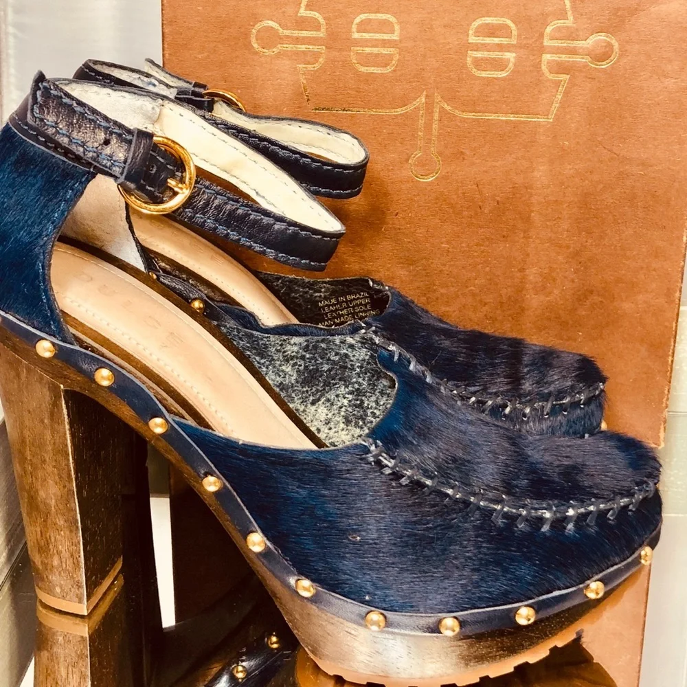 Blue Heels, Gorgeous Calf Hair Dulce Heels! - Picture 6 of 8